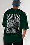 91 Cats for Cat Lovers Printed Green Oversize T-Shirt 100% Cotton Unisex Cat Lover Premium Design - 6