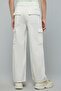 Solid Cargo Pants with Button Closure - 6