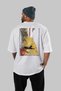 For the Love of Cats 50 Cats Printed White Oversize T-Shirt 100% Cotton Unisex Cat Lover Premium Design - 4