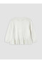 Trendlucky Oval Collar Baby Girl Knitwear Cardigan with Bow Detail - 4