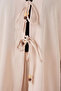 Women's V-Neck Lace-Up Cream Double Set - 6