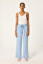 High Waist Washed Gabardine Pants - 3