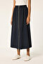 Elastic Waist Zipper Detail Skirt - 2