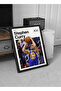 Stephen Curry Poster, Curry Golden State Warriors Wall Art, Framed NBA Print, Basketball Decor, Sports Artwork, Steph Curry 30x40 cm Black Frame - 3