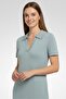 Jeans Women Ribbed Mini Dress, Mint - 2