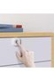 Smart Fingerprint Drawer Lock, Keyless Anti-Theft Touch Lock for Cabinets, Stores up to 16 Fingerprints, Battery-Operated, White - 2