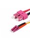 Sc/Pc-Lc/Pc Multimode Om4 Duplex 1 Meter Fiber Patch Cord - 3