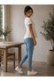 Women's White Volan Cut Baby Doll Blouse Crew Neck Short Sleeve Casual Stylish Blouse - 3