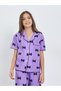 Teen Girls Bow Print Shirt and Pyjama Set - 2