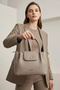 Elit Vsn3133C Women's Covered Shoulder Bag Sand