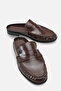 Isabella Brown Patent Leather Unisex Daily Closed-Front Flat Sole Comfortable Stylish Sabo Loafer Moccasin Slippers - 3