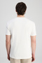 Slim Fit Ecru Ribbed T-Shirt - 4