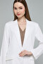 Solid Oversized Single-Breasted Blazer - 3