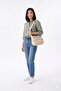 Women's Cream First-Class Vegan Leather Multi-Compartment Cross Shoulder Bag - Casual and Stylish - 2