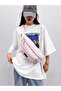 Extra Large Capacity Plaid Stylish Crossbody Bag - Large Waist Bag with Adjustable Strap