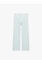 Cotton Pocket Detailed Waist-Tie Loose Trousers - Loose Straight Fit Jean - 4
