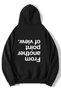 Unisex Oversize from Another Point of View Hoodie Black