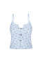 Women's Floral Print Rose Bow Rope Strap Shorts Set - 3