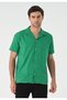 Apaş Collar Woven Patterned Men's Shirt