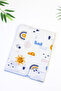 Baby Boy Single Layer Muslin Swaddle Blanket with Pompom Summer Stroller Cover Baby Gift Stl7195 - 4