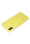 Shopilke iPhone X Case First Silicone (02251) - Yellow - 3