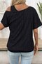 Women's Strappy Round Neck Viscose Tank Top and Batwing Sleeves Off-The-Shoulder Lace Blouse Double Set - 3
