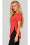 Women's Viscose Fabric Blouse with Slit Detail - 3
