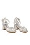 Silver Girls' Heeled Sandals 26A99 P - 4