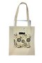 Tote Bag with Pockets, Casual Tote Bag, Beach Bag, 100% Cotton Thick Ribs Fabric, Shoulder Bag