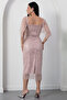 Left Collar Beaded Dress Bal200 - 7