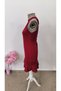 Women's Off-The-Shoulder Open Ring Collar Ruffle Janjan Short Dress - 7