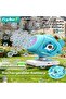 Kids' Bubble Machine, Spaceship Bubble Blower, Portable Bubble Maker with Music and Colourful Lights, Rechargeable Bubble Blowing Toys with 260ML Bubble Solution, Auto 360° Rotation - 4