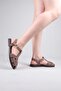 Seti̇f Closed Toe Sandals Mink - 4
