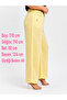 Plus Size Linen Elastic Waist Belted High Waist Loose Leg Women's Trousers with Pockets - 2