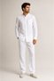 Men's Hajj Umrah Suit 100% Cotton Muslin Full Buttoned, Daily Use - 2