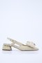 Sup 3648 Low Heeled Shoes with Bow Detail - 2