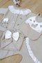 Baby Girl Scalloped Luxury Embroidered 5-Piece Hospital Release Newborn Set Stl7167 - 4