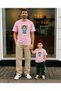 Father's Day Dad Son Combination T-Shirt Oversize 100% Cotton Printed T-Shirt (2 Pieces Must Be Ordered for Combination)