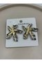 Summer Luxury Women's Steel Earrings Yellow White Double Color Flower Design