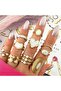RING, 18K GOLD PLATED STEEL - 2