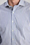 Ds Damat Slim Fit Navy Blue Striped Shirt - 2