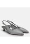 Large size women's evening dress short heel stiletto 41-42-43-44-silver glitter - 2