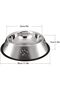 YUDANSI 2PC Stainless Steel Dog Bowls, 1500ml Dog Feeding Bowls with Rubber Bases - 5