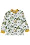 Civil Boy's Kids Crest Printed Pajama Set |   School Nursery and Daily Use - Mustard - 3