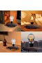 Floating Light Bulb Magnetic Levitation Lamp, Rotating LED Desk Lamp with Wooden Base, Touch Control Modern Night Light - 2