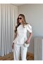 Taş Mateo Balloon Sleeve Blouse Pants Set - 5125 - 4