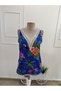 New Season Women's Strappy V-Neck Lace Single Jersey Blouse 73083 - 4