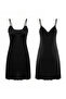 Women's Plus Size Ruffle Detailed V-Neck Viscose Nightgown with Rope Straps - 5