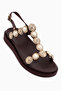Bertha Burgundy Buckle Women's Sandals