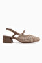 Rossi Mink Knitted Detailed Women's Heeled Sandals - 2